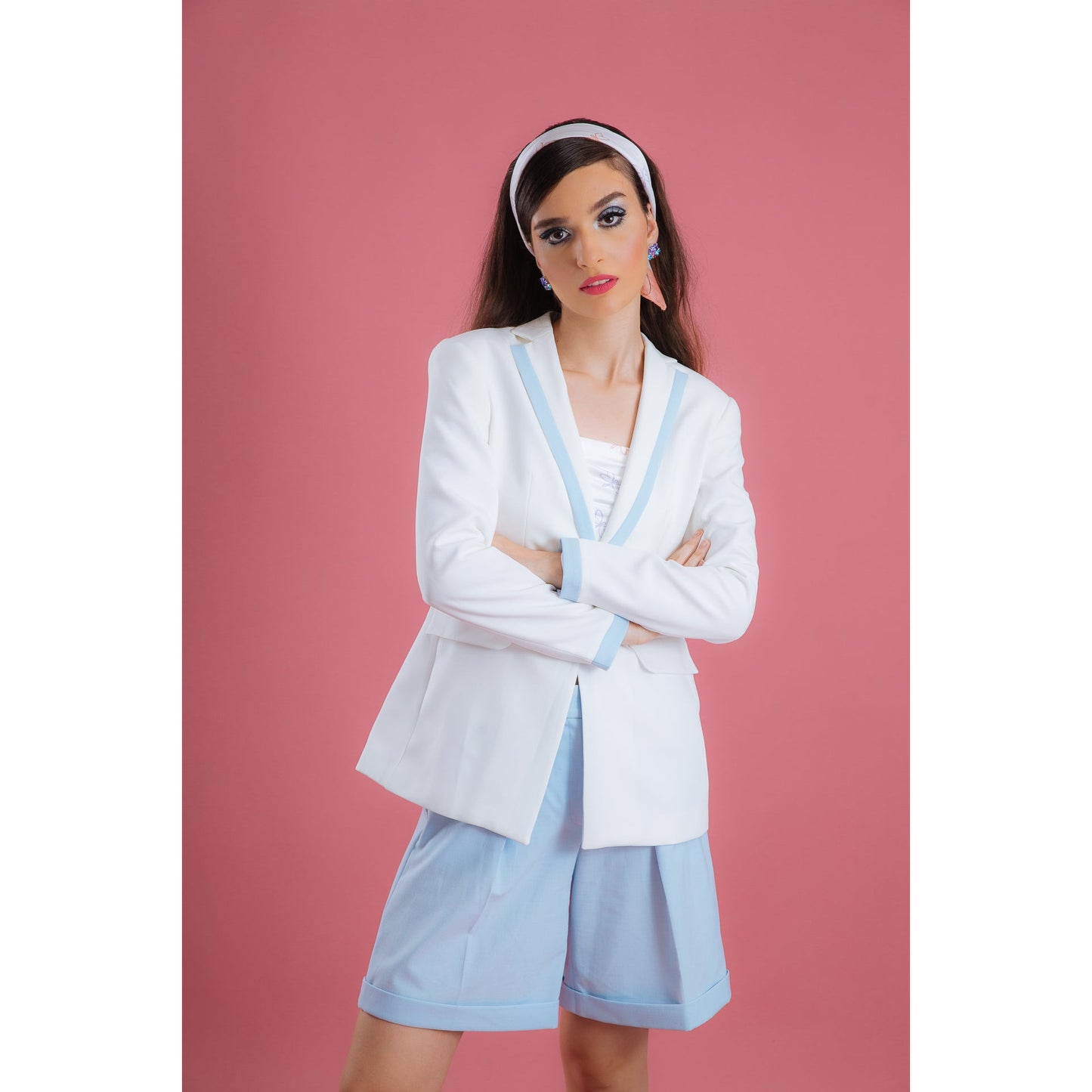Hourglass Blazer - bleue