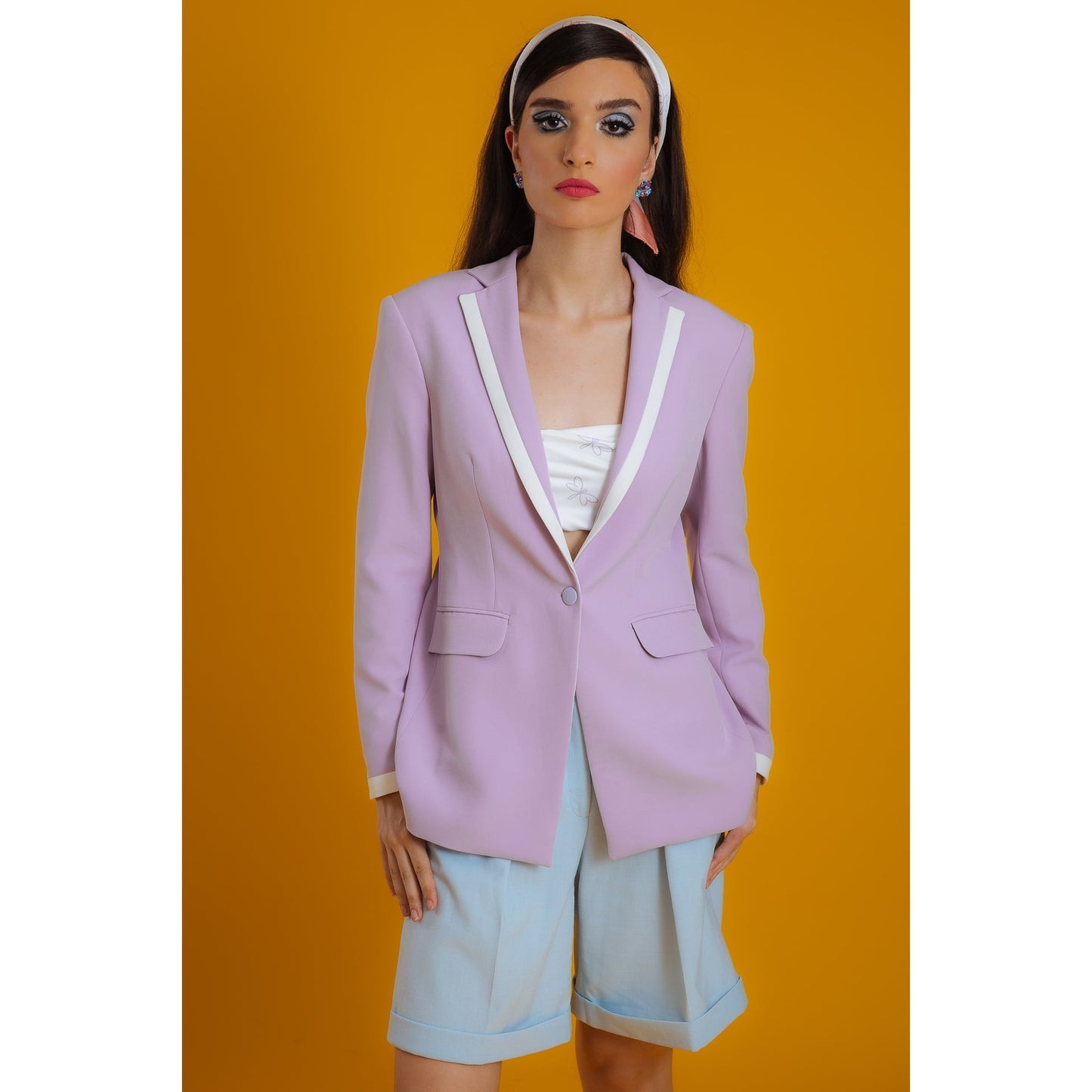 Hourglass Blazer - lilac