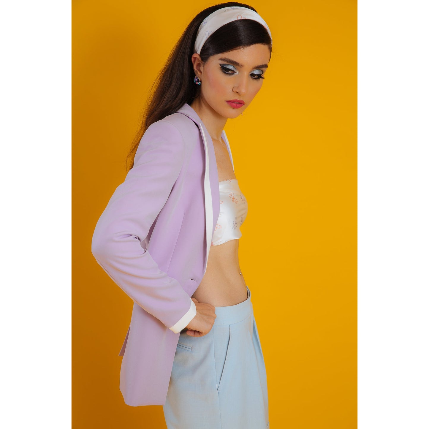 Hourglass Blazer - lilac