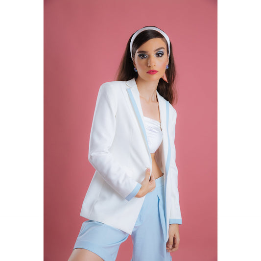 Hourglass Blazer - bleue